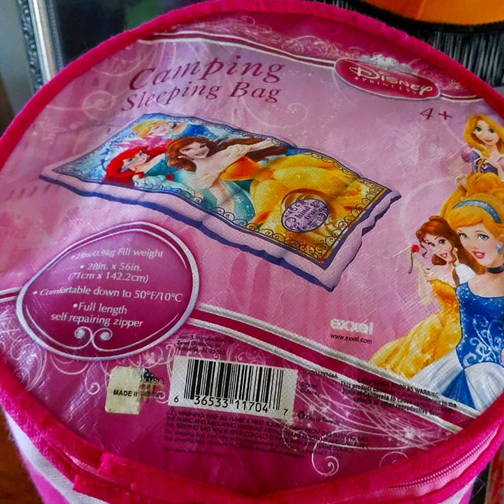 Disney princess sleeping bag